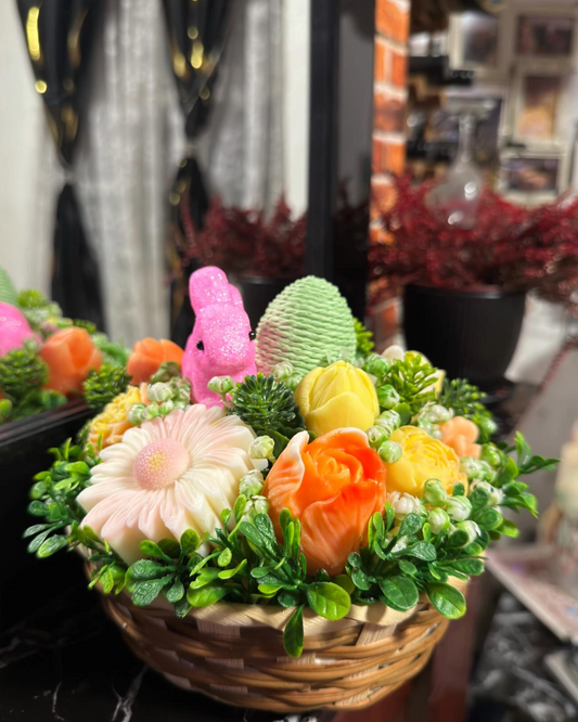 Easter basket - Orange/Yellow