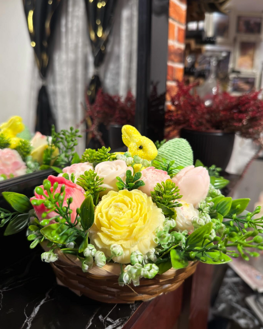 Easter box - Light pink/Yellow