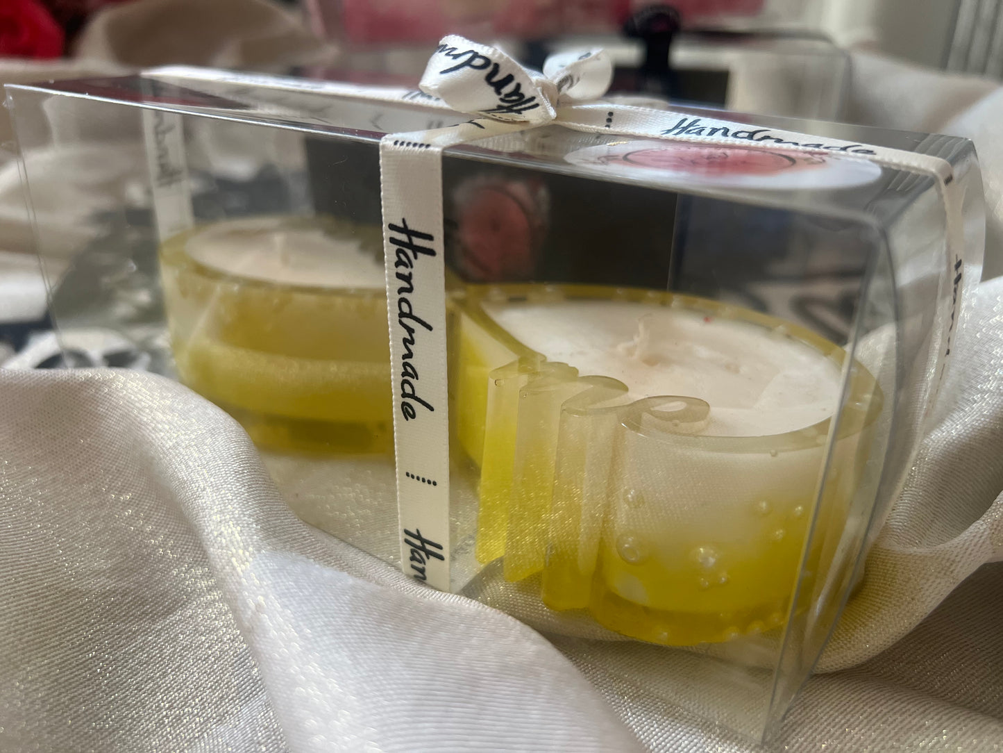 Epoxy candle tray "You&me" / Sweet scent