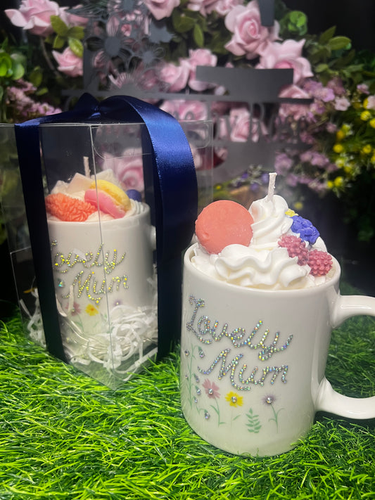 Candle in mug “Lovely Mum”