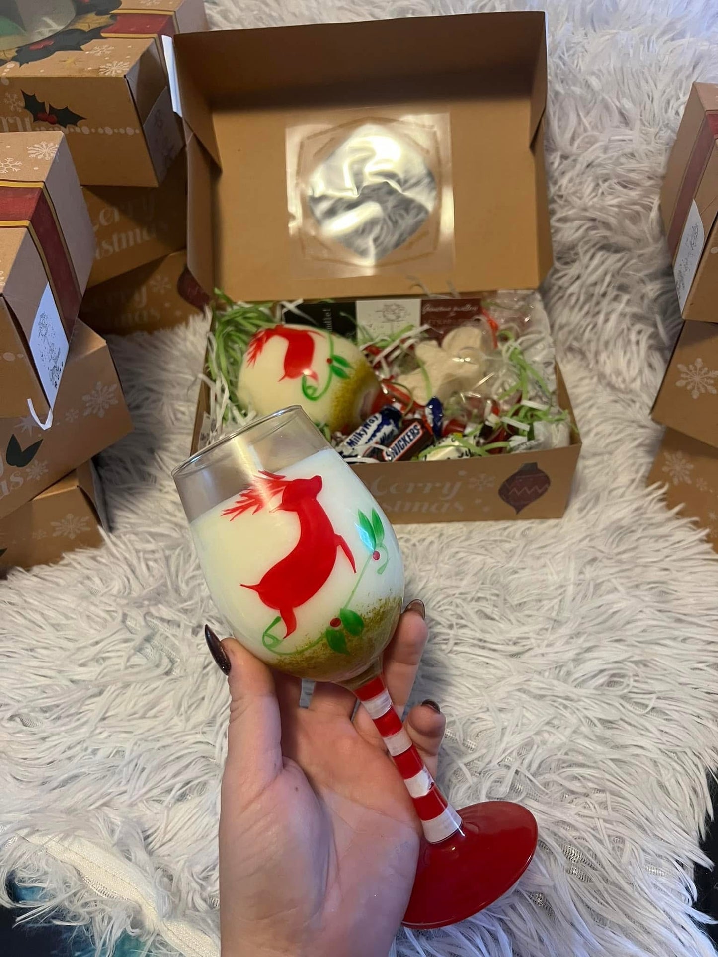 Christmas candle gift box