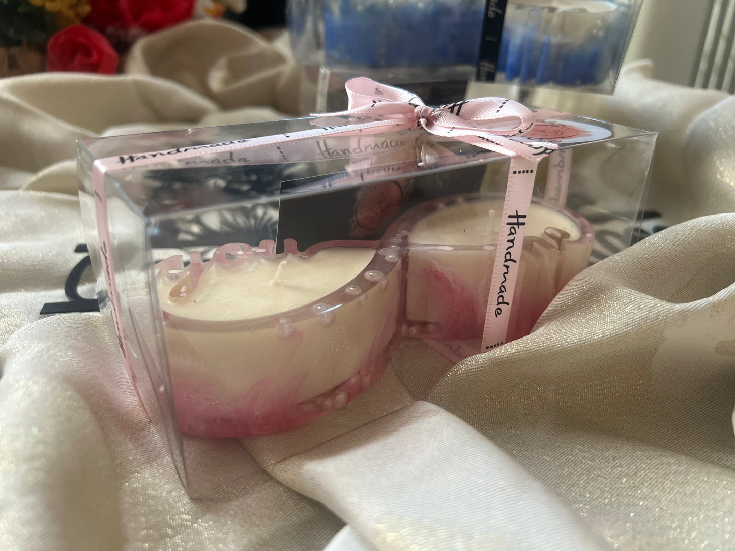 Epoxy candle tray "You&me" / Sweet scent