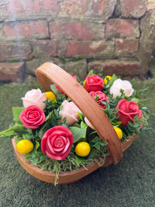 Antique Rose basket