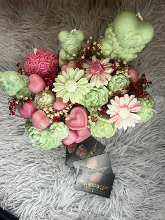 Rose bouquet <Pink&Mint>