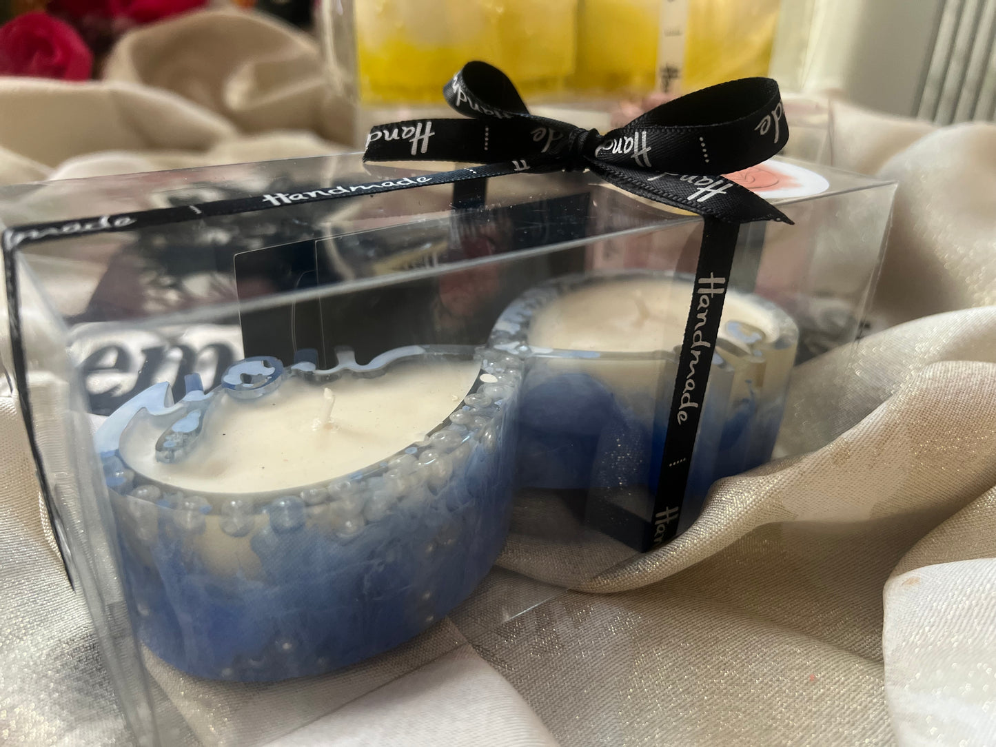 Epoxy candle tray "You&me" / Sweet scent