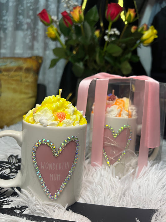 Candle in mug «Wonderful Mum»