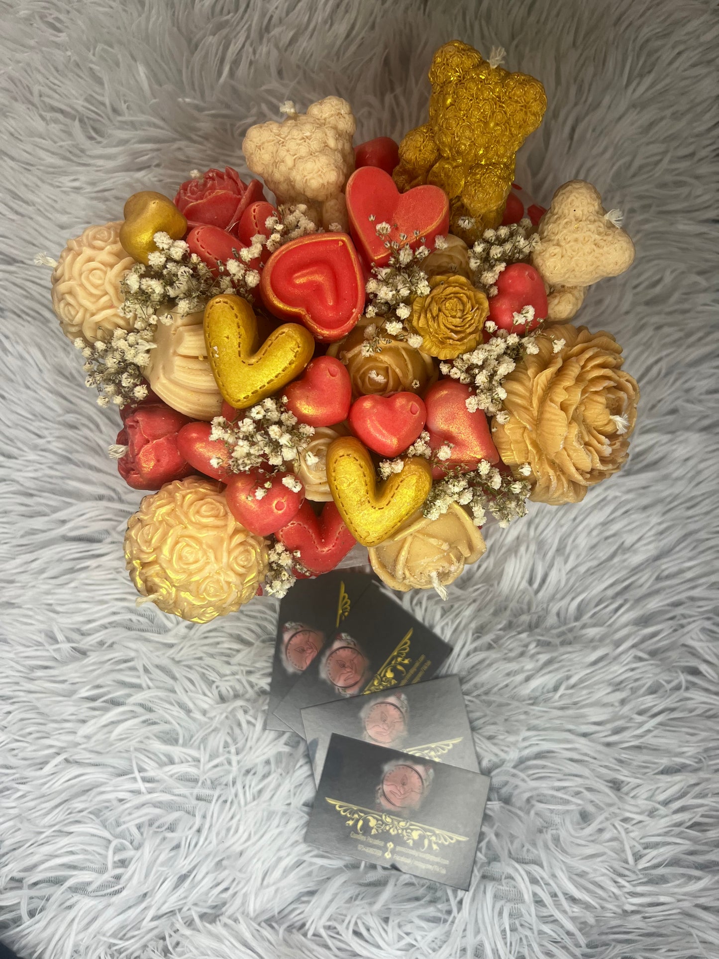 Rose bouquet <Red&Gold>