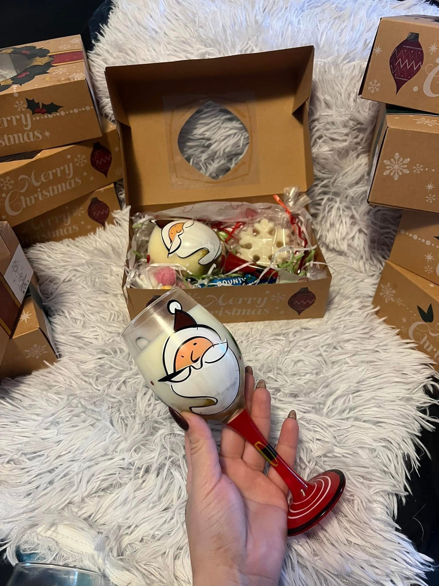 Christmas candle gift box