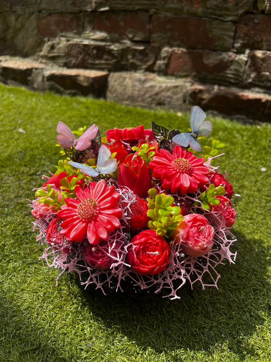 Candles mini basket