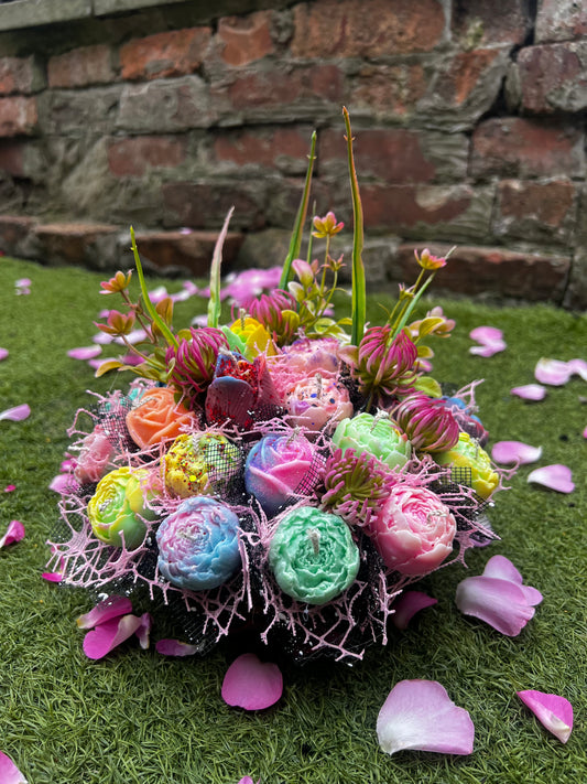 Candles mini basket