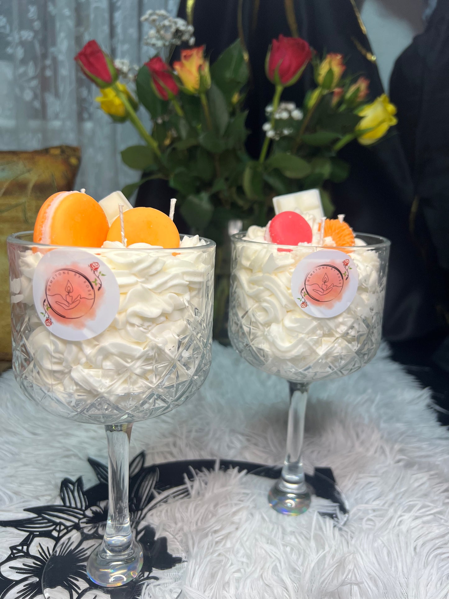 Large candle glass