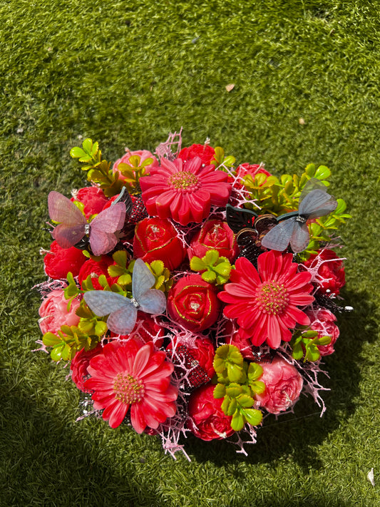 Candles mini basket