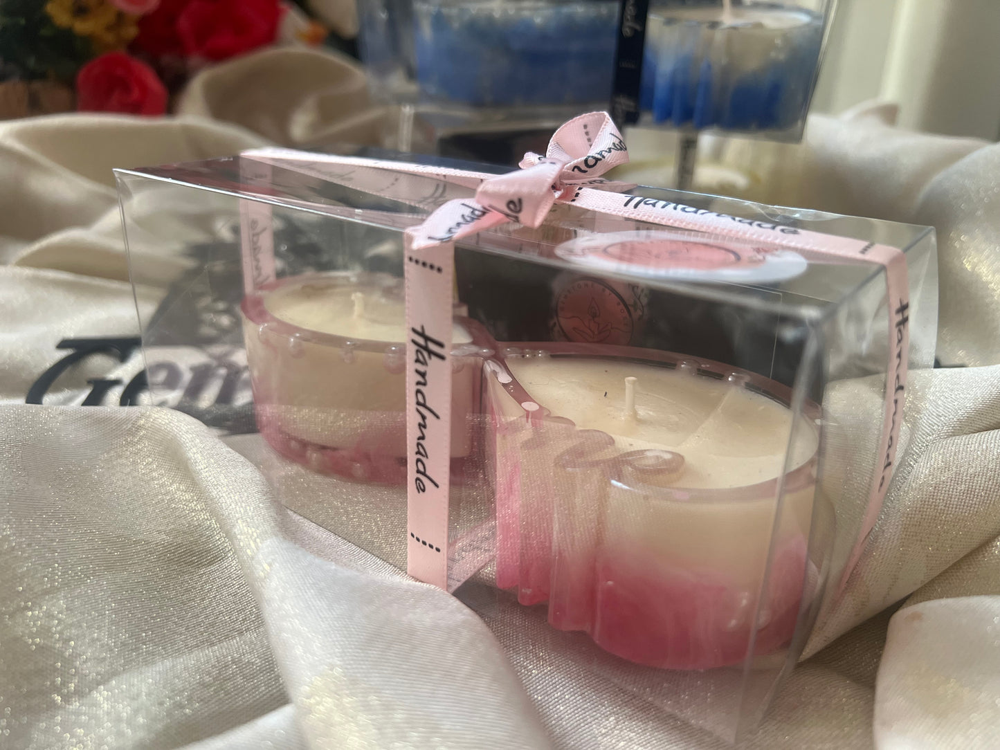 Epoxy candle tray "You&me" / Sweet scent