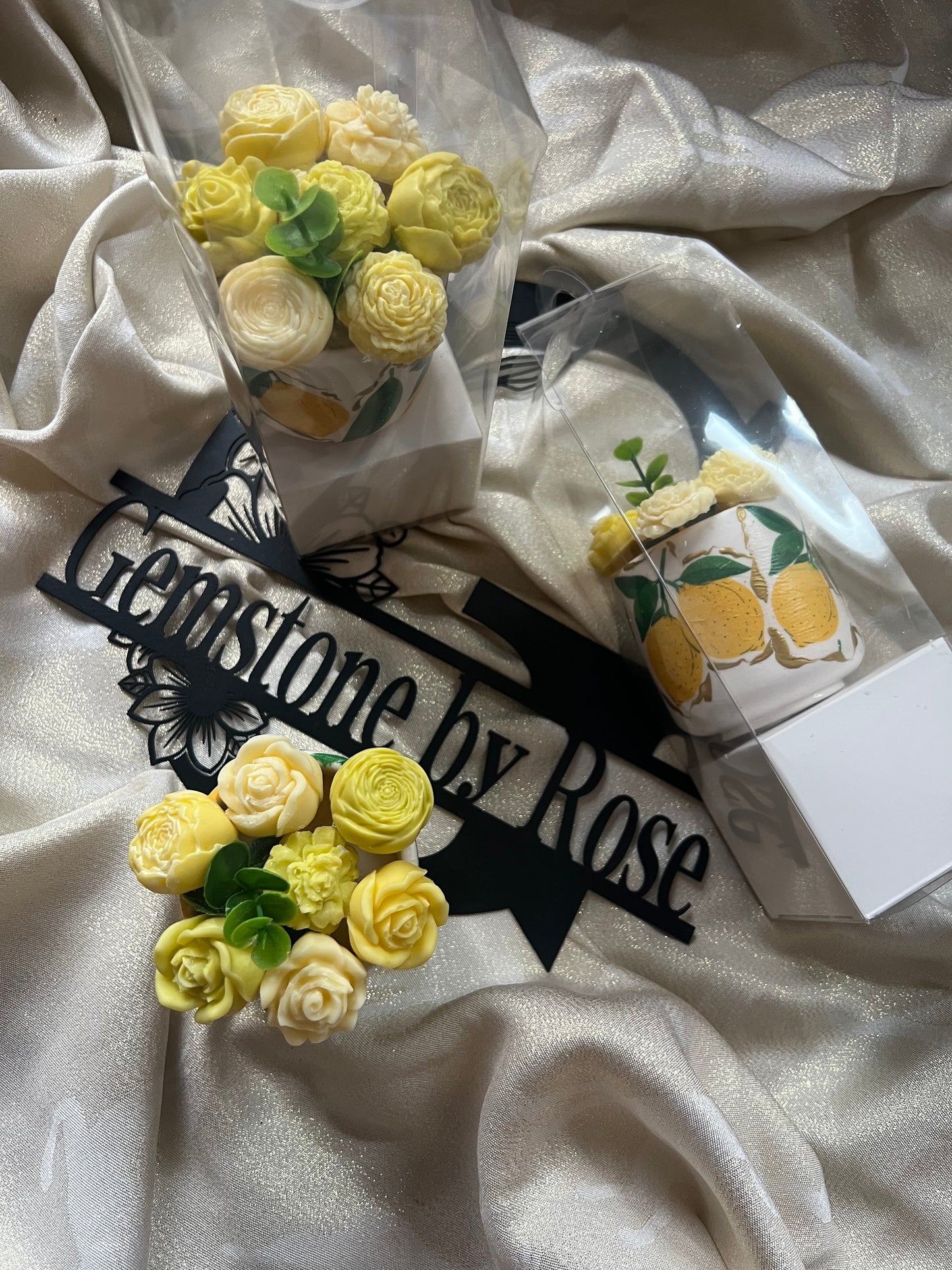 Medium size /fruited desing tray/ Citrus scent
