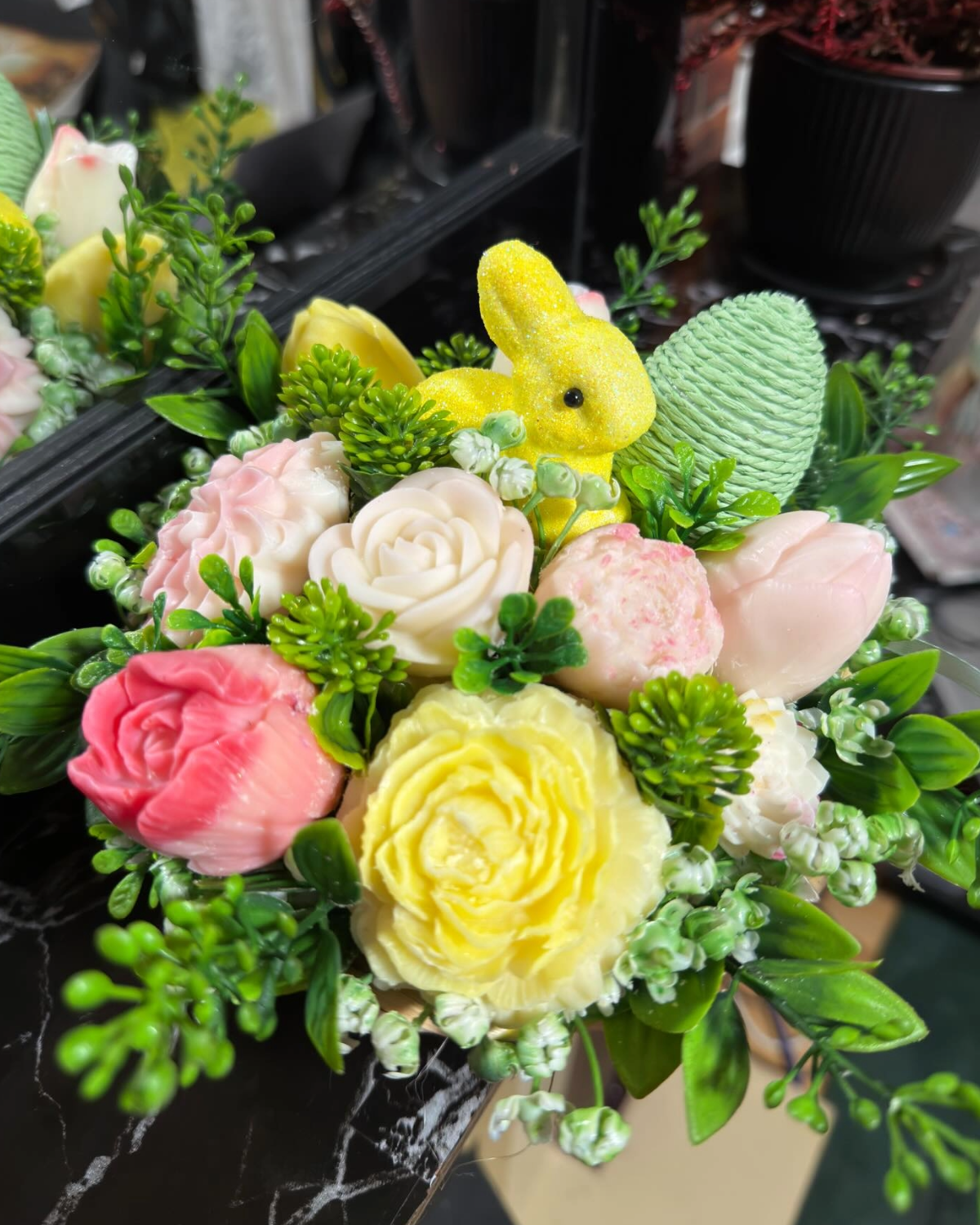 Easter box - Light pink/Yellow